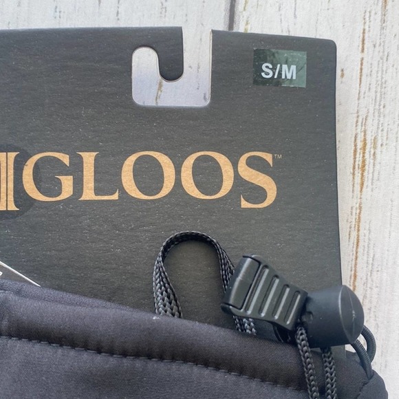 Nwt- IGLOO 3M Thinsulate Waterproof Pro-Text Ski Gloves Size S/M in Black - Picture 2 of 7